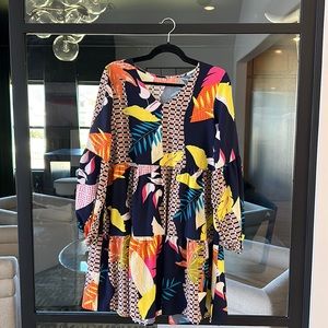 Floral dress, medium, new without tags